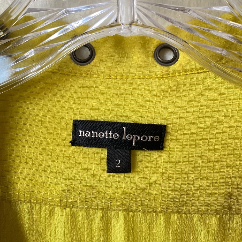 Nanette Lepore Yellow Silk Wind Swept Wrap Dress - Picture 7 of 15